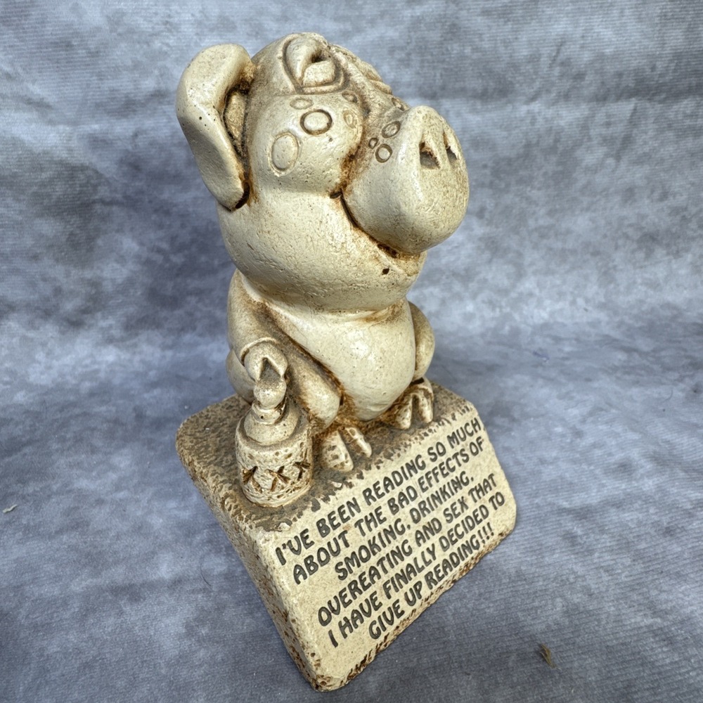 READ Bad Effects Sex Smokin Drinkin 1981 VTG Wood Figure Hand Carved PAULA 80s - Picture 3 of 8